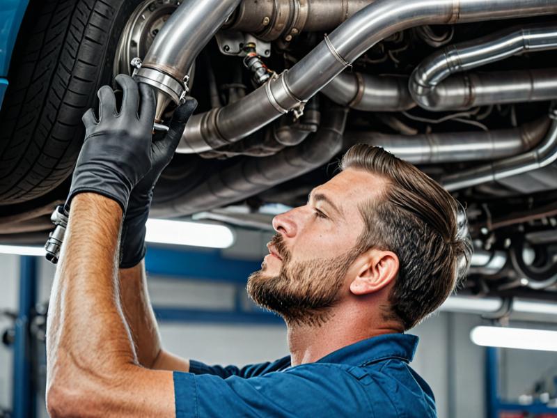 Professional mechanic working